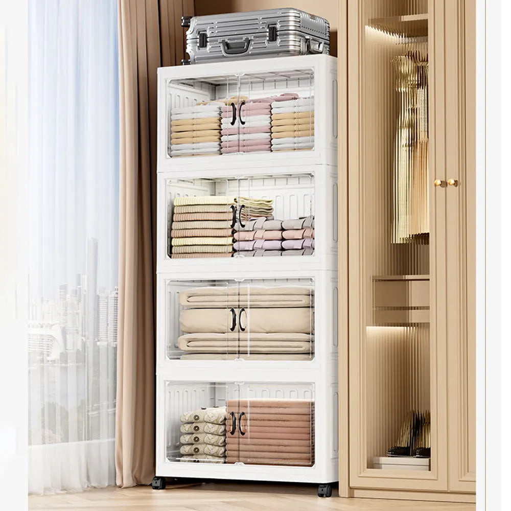 Armoire Bébé Pliable & Roulante | Penderie Enfant Magnétique