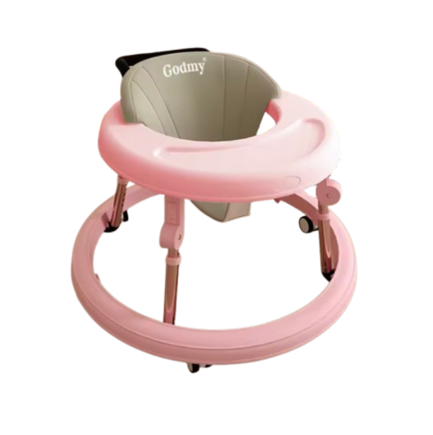 Trotteur Bébé Godmy Rond & Ajustable | Aide à la Marche Sûre
