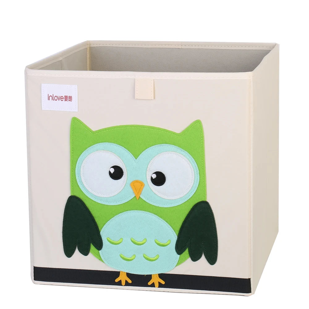 Armoire Bébé Cube Pliable Animal | Penderie Enfant Tissu Écolo