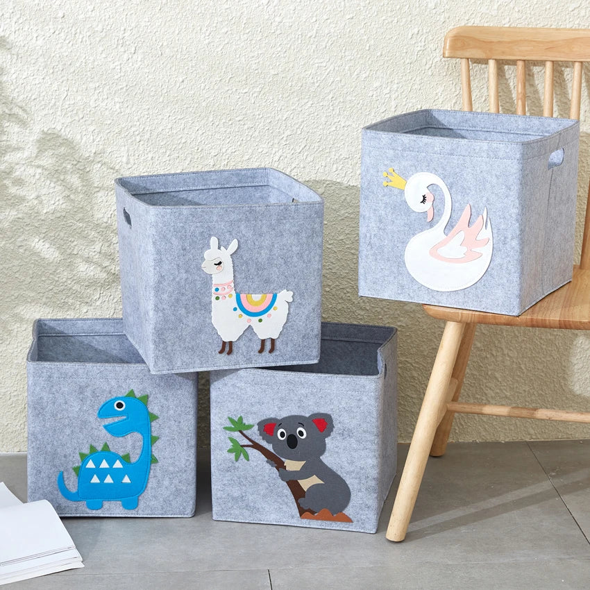 Boîte Rangement Chambre Enfant Feutre Pliable | Jouets Vêtements