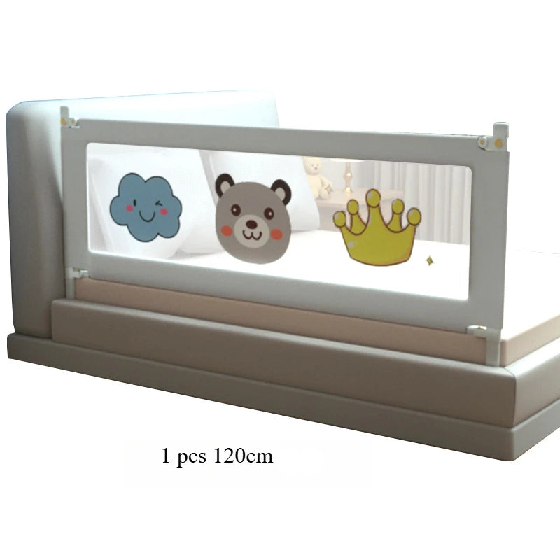 Barrière de Lit Enfant Relevable & Renforcée | Sûre Anti-Chute