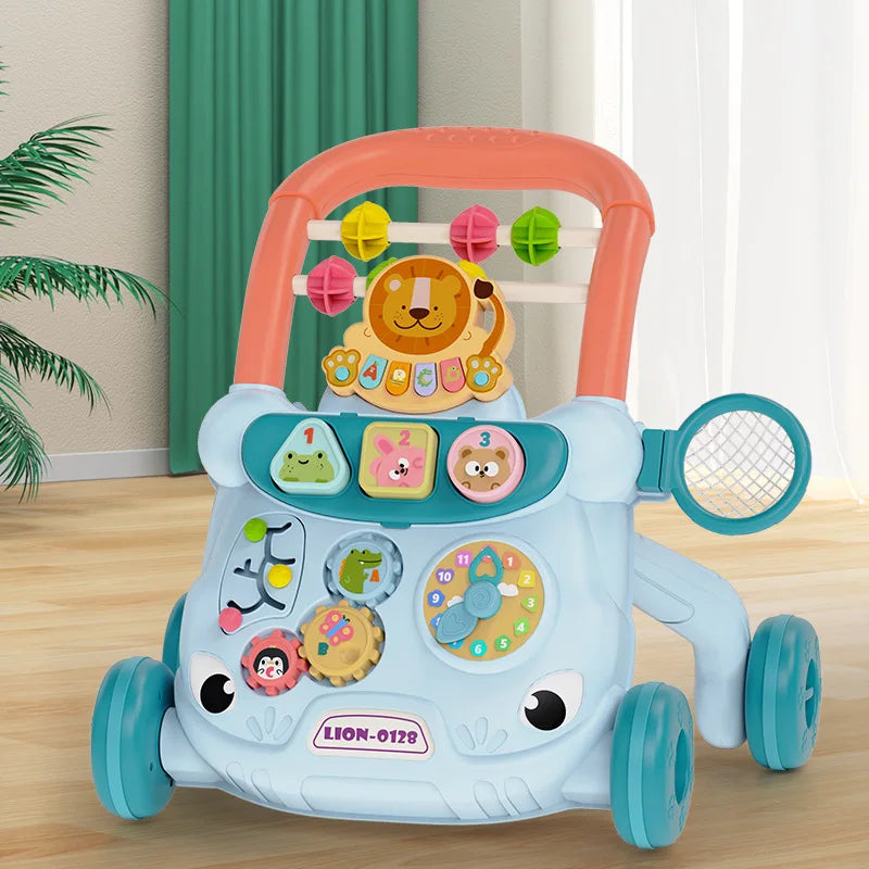 Chariot de Marche pour Bebe Multifonction Anti-Renversement