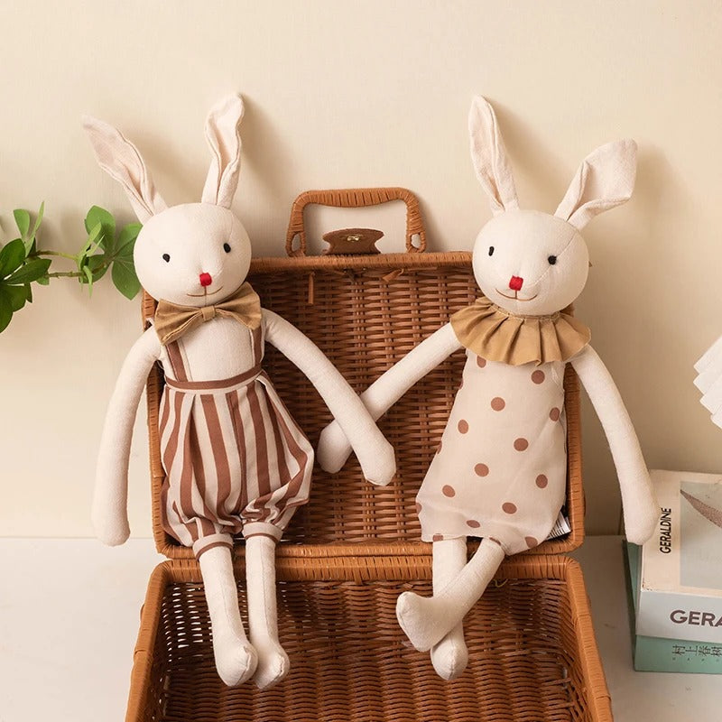 Peluche Lapin Bébé Tissu | Doudou Doux Câlin Handmade