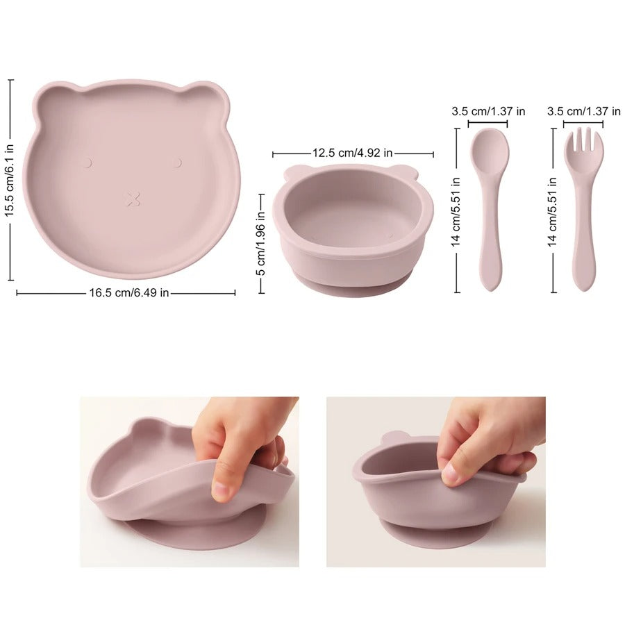 Ensenble de vaisselle en silicone