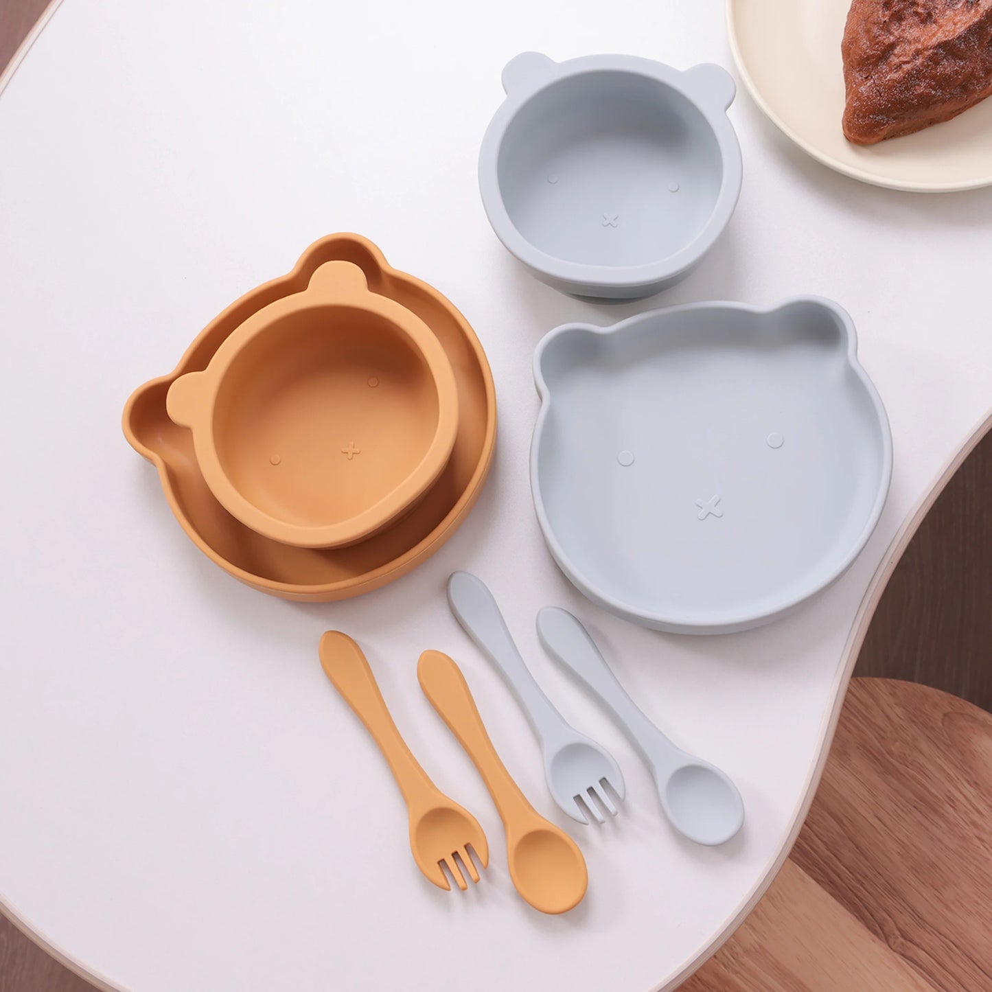 Ensenble de vaisselle en silicone