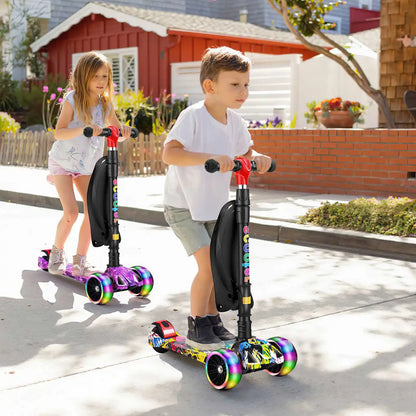 Trotinette Enfant 3 Roues Pliable & Lumineuse | Fille & Garçon