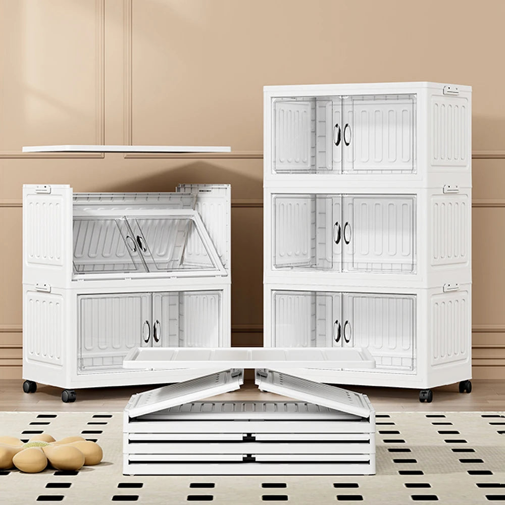 Armoire Bébé Pliable & Roulante | Penderie Enfant Magnétique