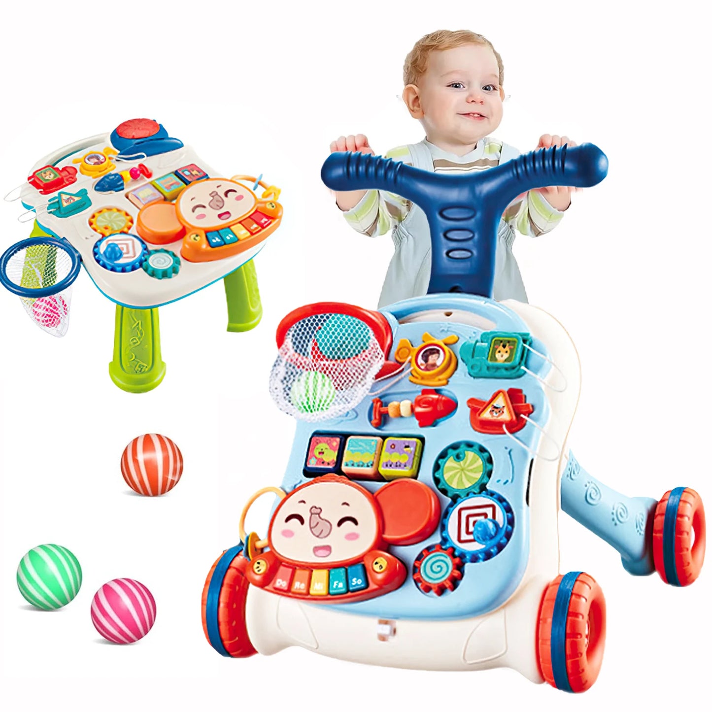 Chariot de Marche Bébé 2-en-1 
