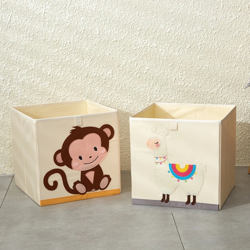 Armoire Bébé Cube Pliable Animal | Penderie Enfant Tissu Écolo