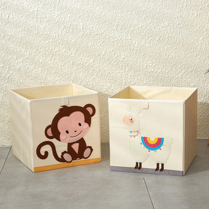 Armoire Bébé Cube Pliable Animal | Penderie Enfant Tissu Écolo