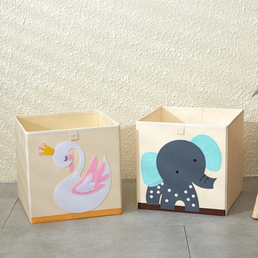 Armoire Bébé Cube Pliable Animal | Penderie Enfant Tissu Écolo