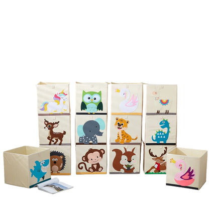 Armoire Bébé Cube Pliable Animal | Penderie Enfant Tissu Écolo