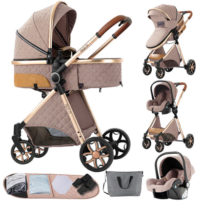 Poussette 3 en 1 Ultra-Légère | Système de Voyage Trio