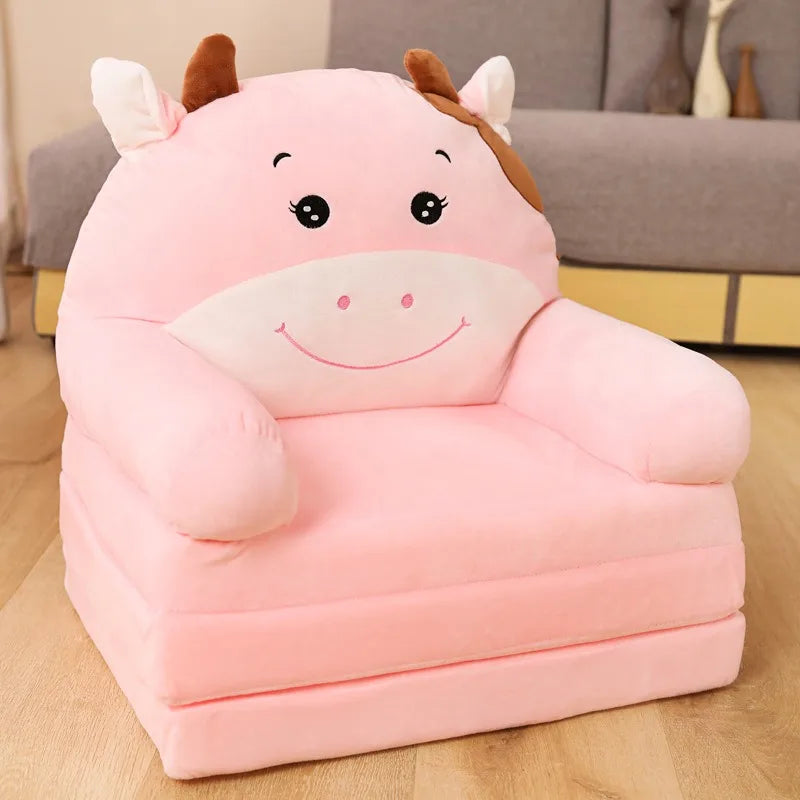 Fauteuil Chambre Bébé 2-en-1 | Canapé Enfant Cocon Doux & Sûr