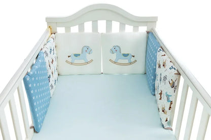 Barrière de Lit pour Bébé Coussins Nordiques (6pcs) | Anti-Chocs