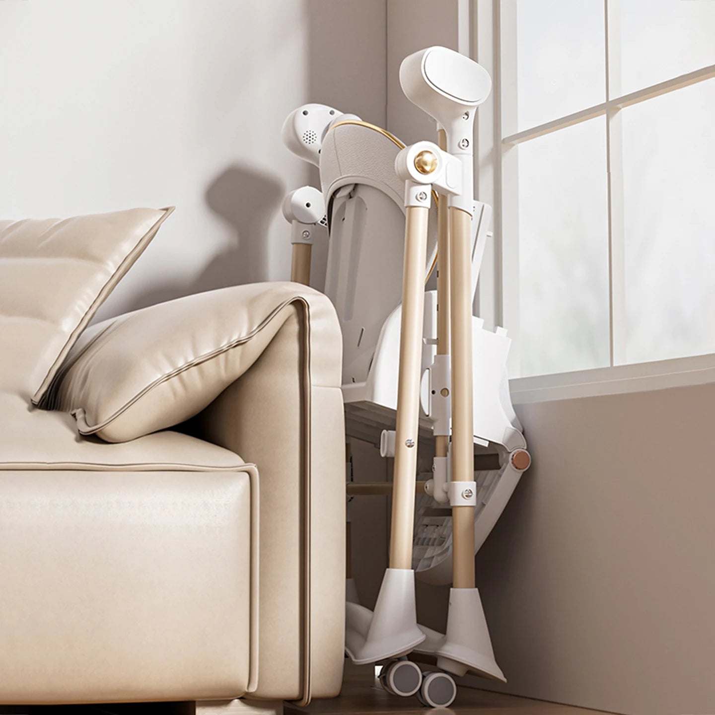 Table à Langer | Compacte Chaise Haute Bébé Électrique