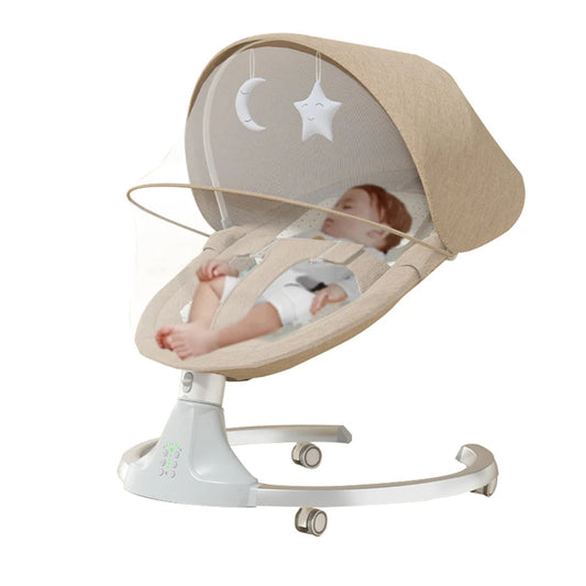 Chaise Haute Bébé Électrique | Balancelle Télécommandée Confort