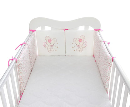 Barrière de Lit pour Bébé Coussins Nordiques (6pcs) | Anti-Chocs