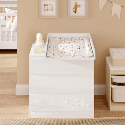 Table à Langer Commode WOLTU | Plateau Bébé MDF Mural Sûr