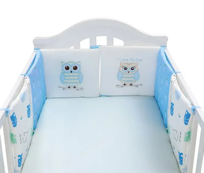 Barrière de Lit pour Bébé Coussins Nordiques (6pcs) | Anti-Chocs