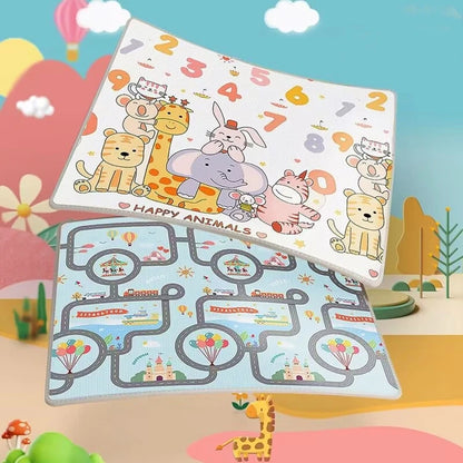 Tapis d'Éveil Bébé Géant Double Face & Pliable | Fille ou Garçon