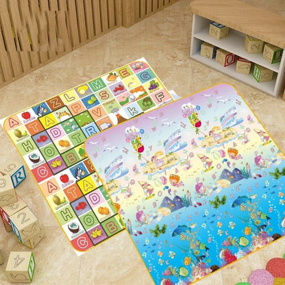 Tapis d'Éveil Bébé Géant Double Face & Pliable | Fille ou Garçon