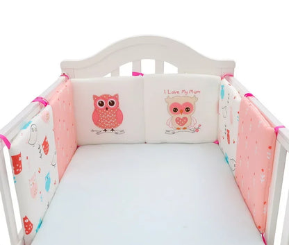 Barrière de Lit pour Bébé Coussins Nordiques (6pcs) | Anti-Chocs