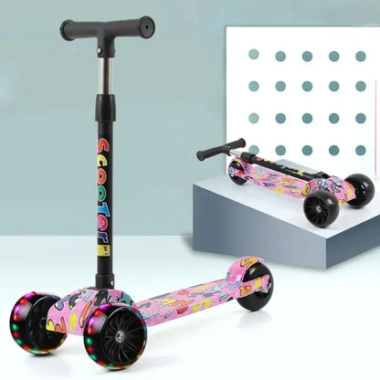 Trotinette Enfant Pliable & Lumineuse | Trotinette Bébé 3 à 12 Ans