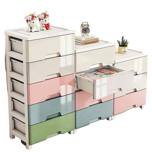 Armoire Bébé Tiroirs & Roulettes | Penderie Enfant Anti-Poussière