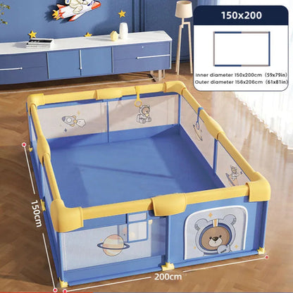 Parc Bébé Géant Anti-Choc avec Protections Mousse | 0-6 ans