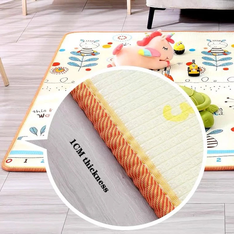 Tapis d'Éveil Bébé Géant Double Face & Pliable | Fille ou Garçon