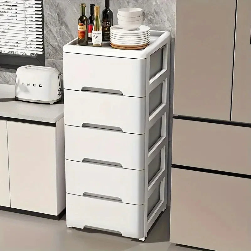 Armoire Bébé Tiroirs & Roulettes | Penderie Enfant Anti-Poussière