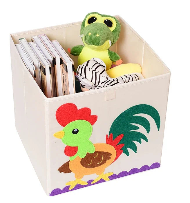 Armoire Bébé Cube Pliable Animal | Penderie Enfant Tissu Écolo