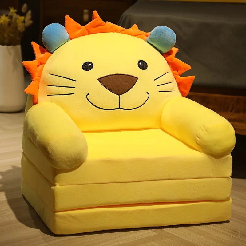 Fauteuil Chambre Bébé 2-en-1 | Canapé Enfant Cocon Doux & Sûr