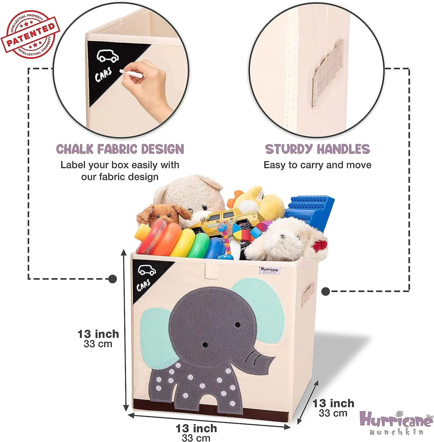 Armoire Bébé Cube Pliable Animal | Penderie Enfant Tissu Écolo
