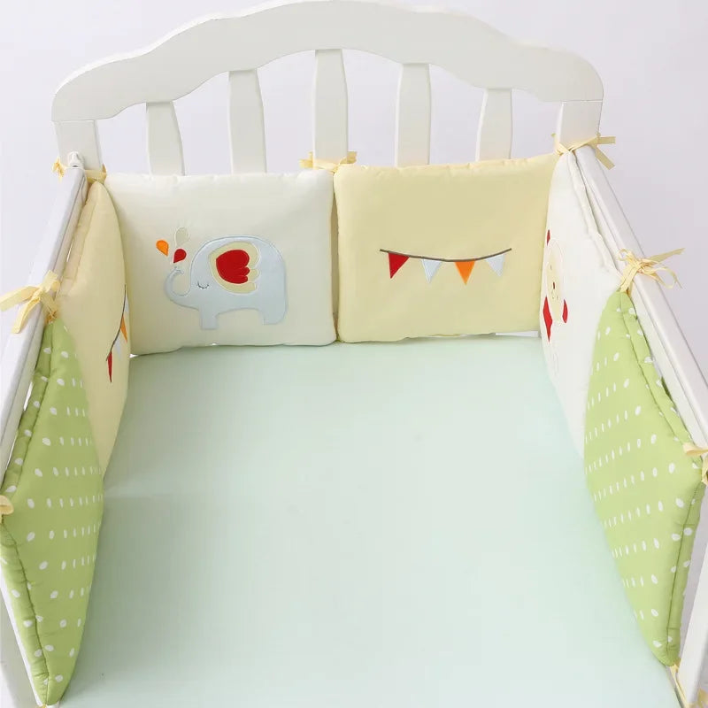 Barrière de Lit pour Bébé Coussins Nordiques (6pcs) | Anti-Chocs