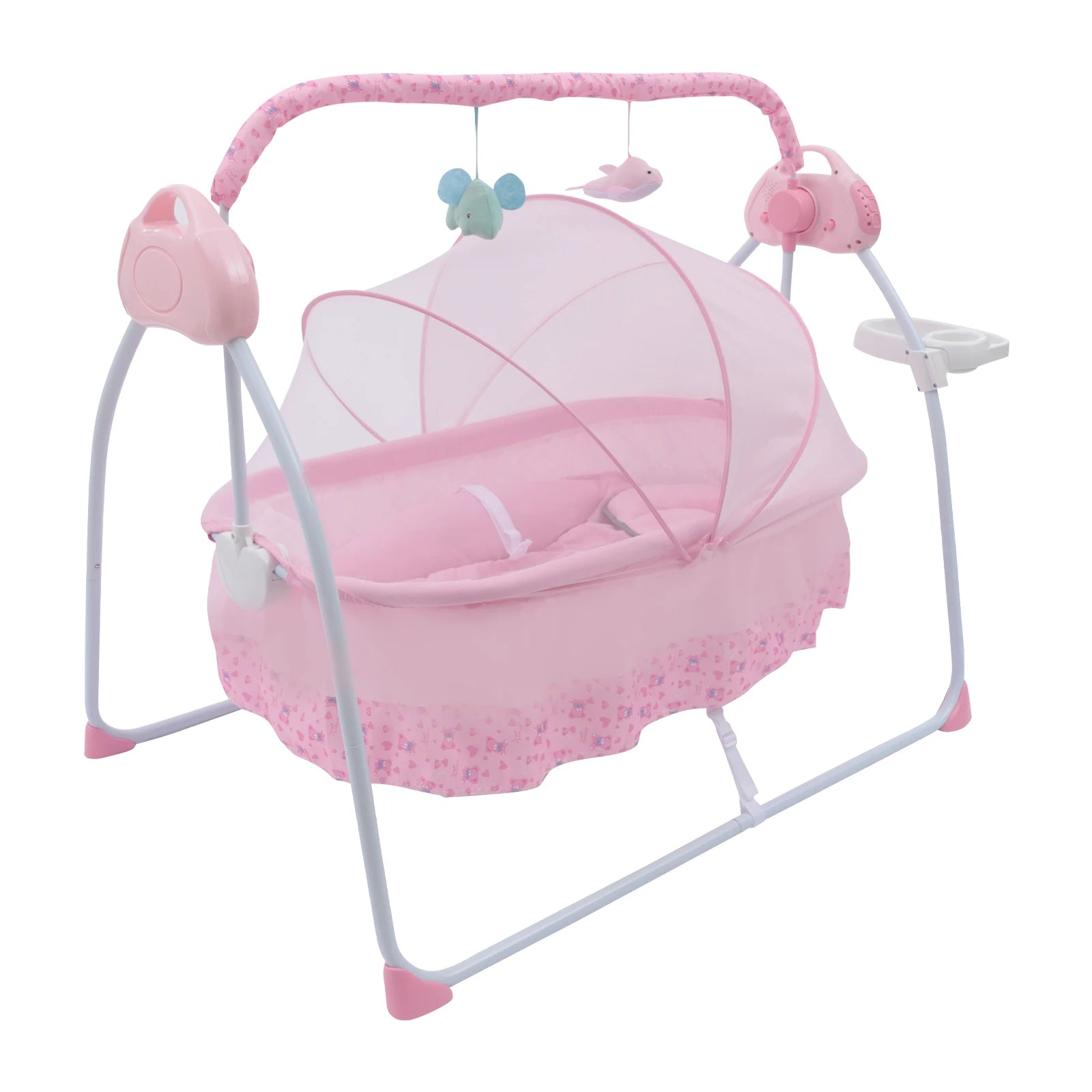 Electric Baby Crib Cradle Baby Bassinet Auto Rocking Chair Infant Rocker Auto Swing Bed for Infant Newborn Baby Boys & Girls