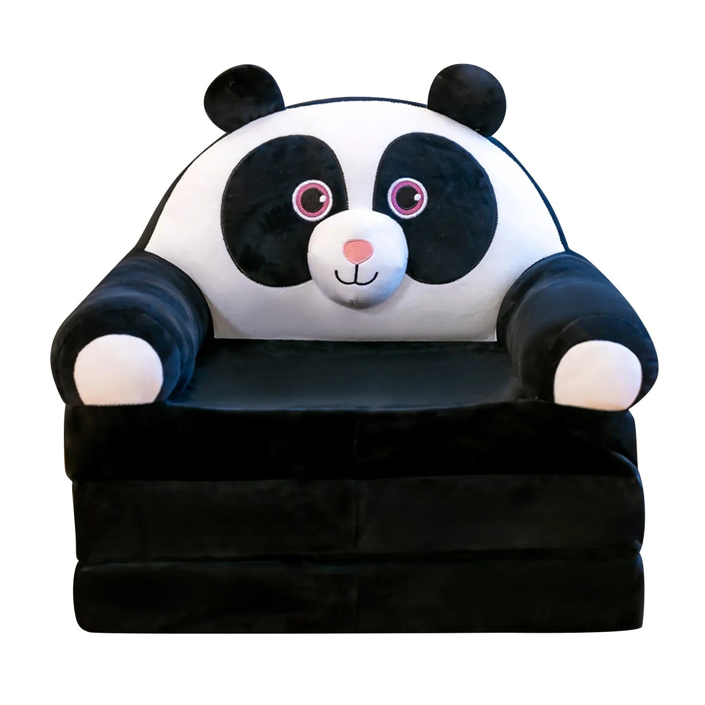 Fauteuil Bébé Pliable 2-en-1 | Canapé-Lit Enfant Velours