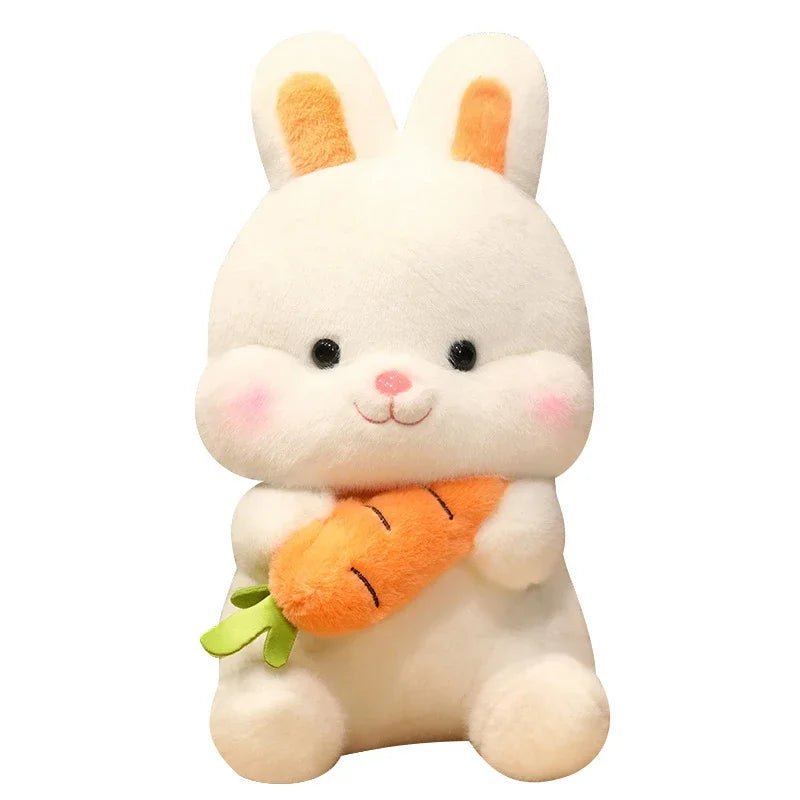 Peluche Lapin Carotte Kawaii | Doudou Bébé Doux Oreiller Enfant
