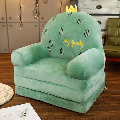 Fauteuil Chambre Bébé 2-en-1 | Canapé Enfant Cocon Doux & Sûr