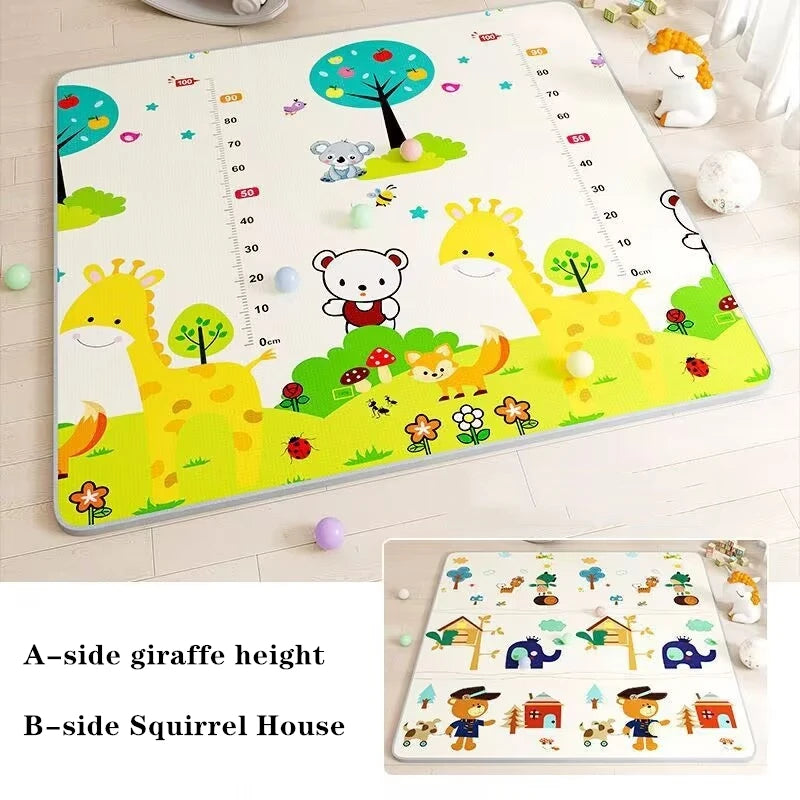 Tapis d'Éveil Bébé Géant Double Face & Pliable | Fille ou Garçon