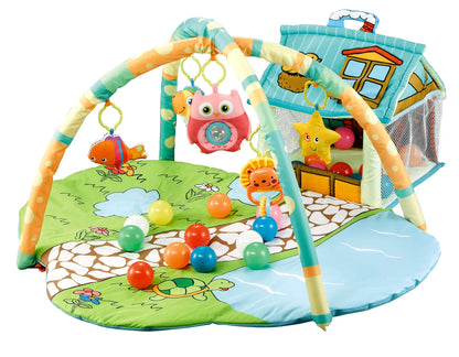 Tapis d'Éveil Bébé Montessori 3-en-1 | Jeu Fille & Garço
