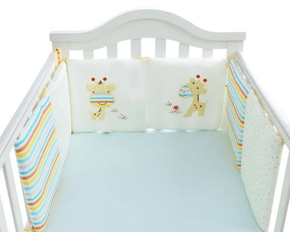 Barrière de Lit pour Bébé Coussins Nordiques (6pcs) | Anti-Chocs