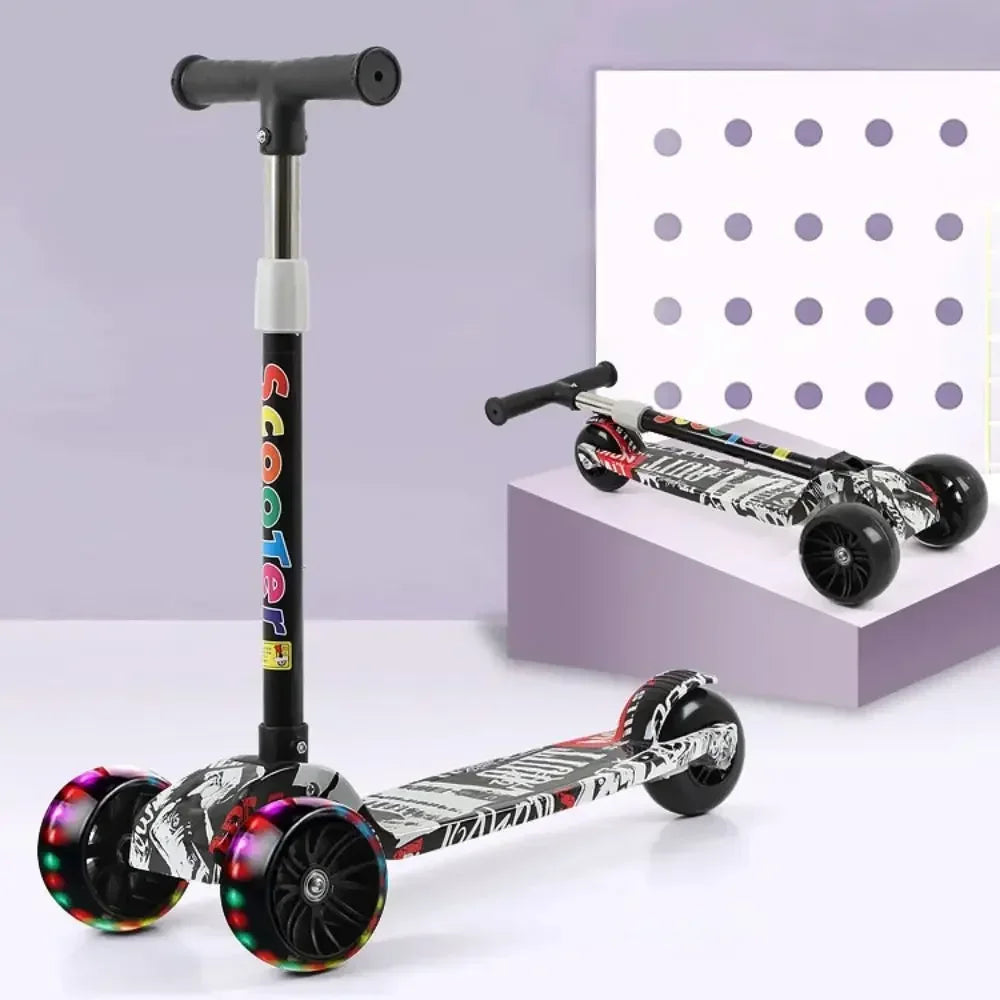 Trotinette Enfant Pliable & Lumineuse | Trotinette Bébé 3 à 12 Ans