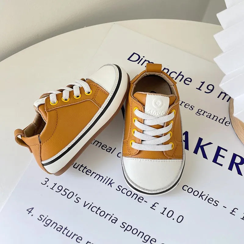 Chaussure Bébé Cuir Souple Premiers Pas | Chaussure Fille & Garçon