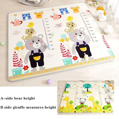 Tapis d'Éveil Bébé Géant Double Face & Pliable | Fille ou Garçon