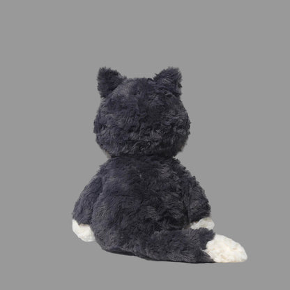 Peluche Loup Gris Mignon | Doudou Bébé Animal Doux Kawaii