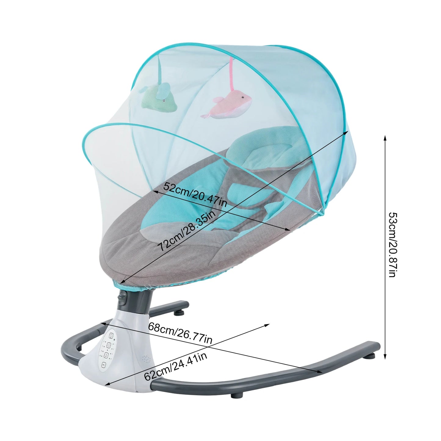 Transat Bébé Rose Électrique | Balancelle Sûre pour Nouveau-né