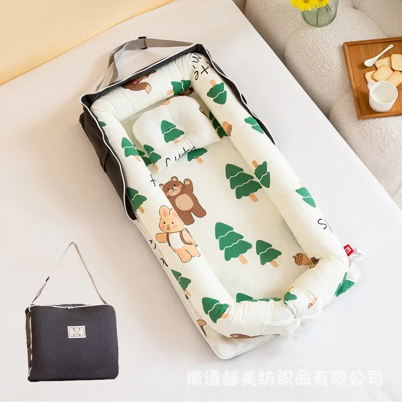 Lit Portable Bébé Nid Cocon de Voyage | Nid pour Bébé 0-2 ans