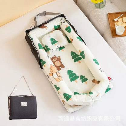 Lit Portable Bébé Nid Cocon de Voyage | Nid pour Bébé 0-2 ans